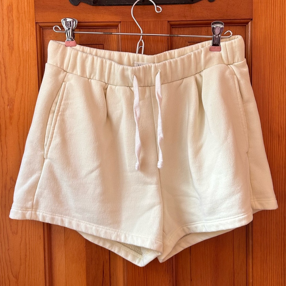 UpWest Women's Soft Yellow Cream Lounge Shorts - Size S